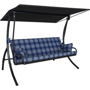 Angerer Top Hollywoodschaukel Belfast 3-Sitzer mit Liegefunktion Blau