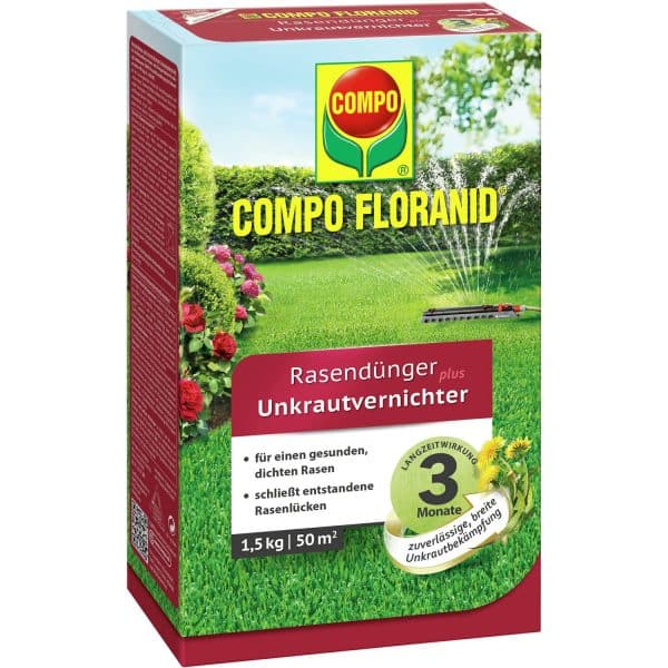 Compo Floranid Rasendünger plus Unkrautvernichter 1