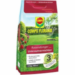Compo Floranid Rasendünger plus Unkrautvernichter 12 kg für 400 m²