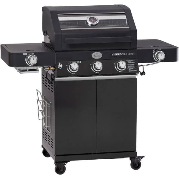 Rösle BBQ-Station Videro G3-S Vario+ Nero 50 mbar Edelschwarz Jubiläumsmodell