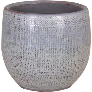 Keramik-Übertopf Roleto Ø 24 cm x 21 cm Türkis