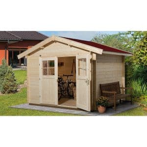 Weka Holz-Gartenhaus/Gerätehaus Permium28 DT Natur 5 m²