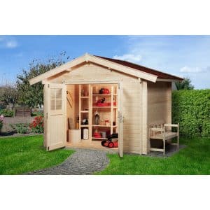 Weka Holz-Gartenhaus/Gerätehaus Premium45 Gr. 3 Natur 9 m²