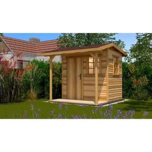 Weka Holz-Gartenhaus/Gerätehaus 820 Gr. 2 Natur 10