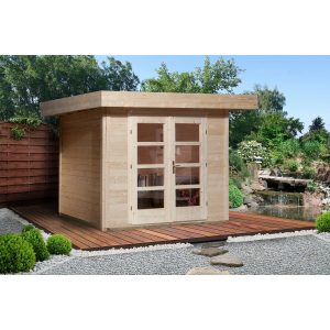 Weka Holz-Gartenhaus/Gerätehaus Komfort 126 Plus Gr. 2 Natur 7