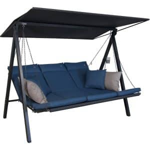 Angerer Hollywoodschaukel 3-Sitzer Lounge Smart Denim