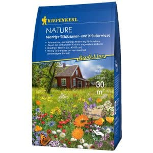 Kiepenkerl Profi-Line Saatgut Niedrige Wildblumen- und Kräuterwiese Nature 30 m²