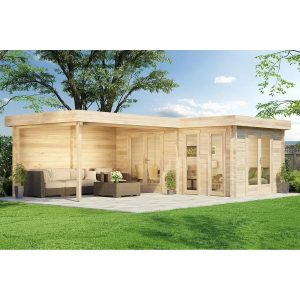 Carlsson Holz-Gartenhaus/Gerätehaus Quinta ISO 70 520 cm x 720 cm Imprägniert