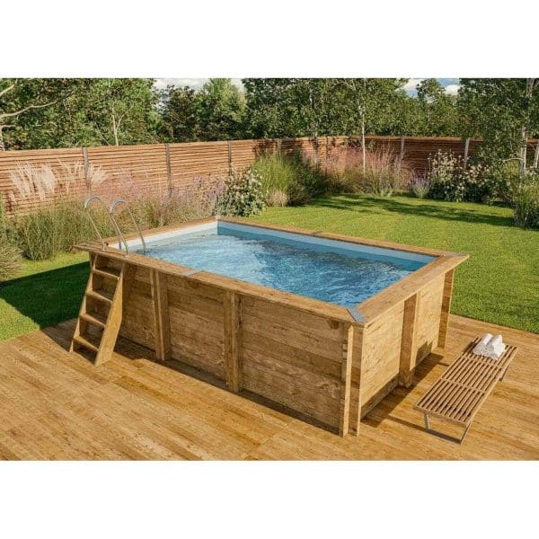 Poolcrew Holz Pool Maui Swimmingpool Folie (0