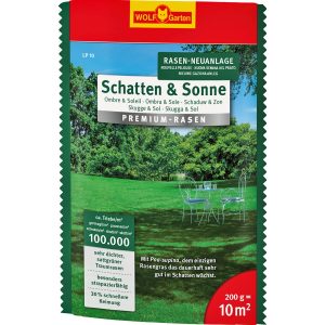 Wolf-Garten Premium-Rasen Schatten und Sonne 200 g LP 10