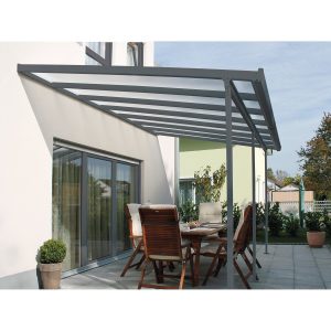 Gutta Terrassenüberdachung Bausatz Anthrazit 546 cm x 306 cm