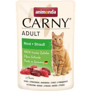 Carny Katzen-Nassfutter Adult Rind und Strauß 85 g