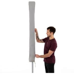 Doppler Derby Schirmhülle Basic bis Ø 400 cm und 300 cm x 300 cm Hellgrau