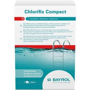 Bayrol Chlorifix Compact Hochwertiges Chlorgranulat in Dosierbeuteln 3 x 400 g
