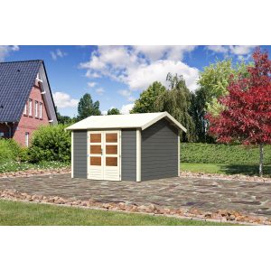 Karibu Holz-Gartenhaus/Gerätehaus Timra 7 Terragrau 337 cm x 348 cm