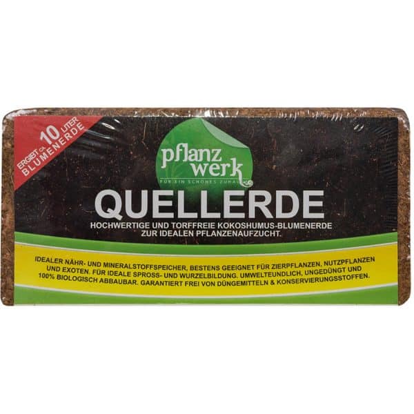 Pflanzwerk® Premium Quellerde 8 x 650 g ergibt ca. 80 l Blumenerde