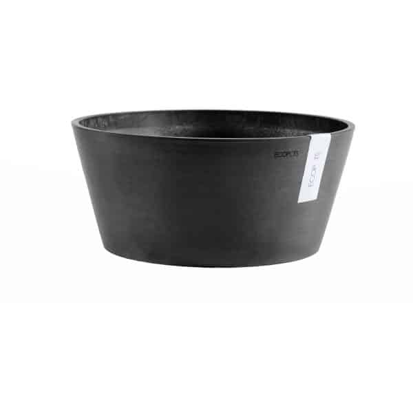 Ecopots Pflanzschale Frankfurt Dunkelgrau 50 cm