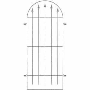 Eleo Rankgitter Edera 100 cm x 81 cm Feuerverzinkt