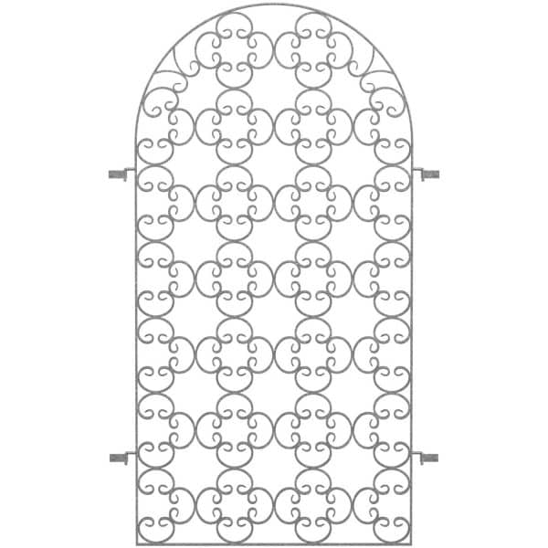 Eleo Rankgitter Rosa 200 cm x 110 cm Feuerverzinkt