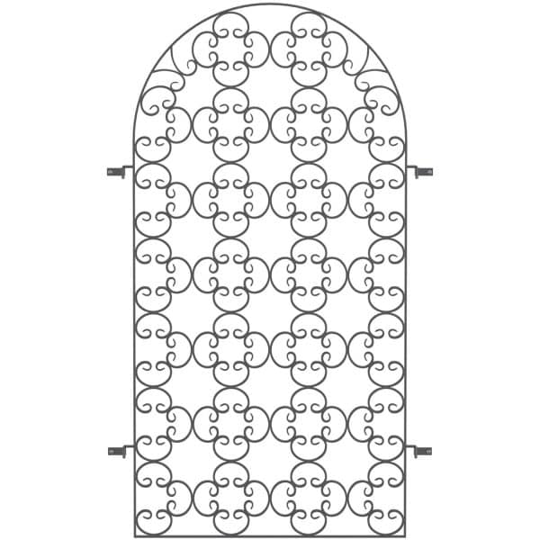 Eleo Rankgitter Rosa 200 cm x 110 cm Pulverbeschichtet DB703