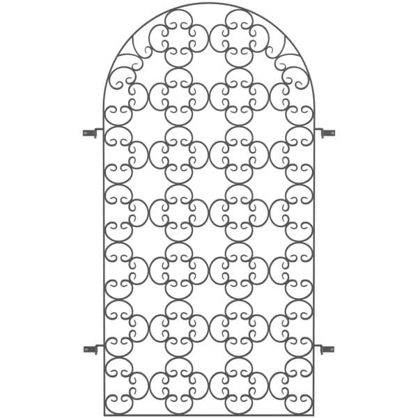 Eleo Rankgitter Rosa 200 cm x 110 cm Pulverbeschichtet DB703