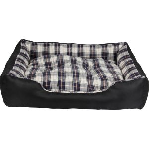 Heim Hunde-und Katzenbett mit herausnehmbarem Kissen 90 cm x 70 cm x 20 cm