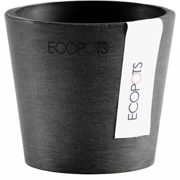 Ecopots Pflanztopf Amsterdam Mini Dunkelgrau 8 cm