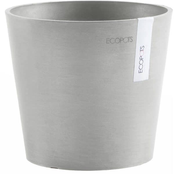 Ecopots Pflanztopf Amsterdam Mini Weißgrau 17 cm