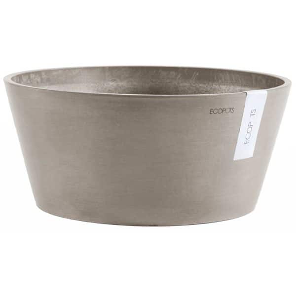 Ecopots Pflanzschale Frankfurt Braungrau 40 cm