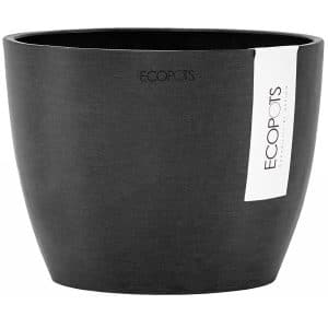 Ecopots Blumentopf Stockholm Dunkelgrau 16 cm