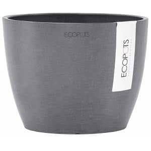 Ecopots Blumentopf Stockholm Grau 16 cm