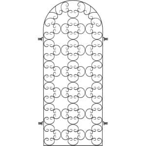 Eleo Rankgitter Rosa 190 cm x 82 cm Pulverbeschichtet DB703