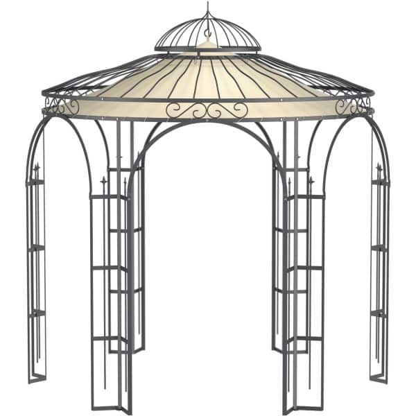 Eleo Sonnensegel Milano Ø 290 cm für Pavillon Milano Ecru