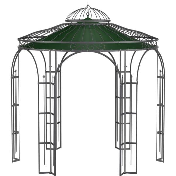 Eleo Sonnensegel Milano Ø 290 cm  für Pavillon Milano Dunkelgrün