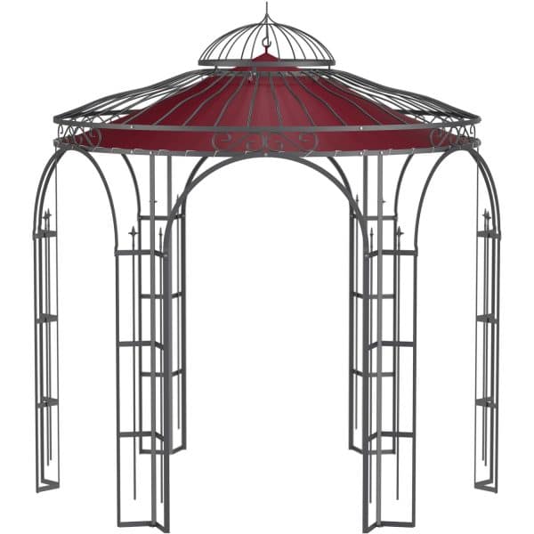 Eleo Sonnensegel Milano Ø 290 cm  für Pavillon Milano Weinrot