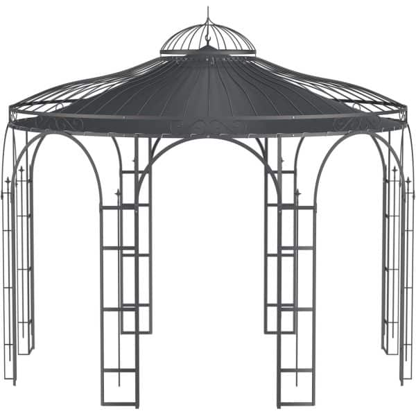 Eleo Sonnensegel Florenz Ø 370 cm für Pavillon Florenz Anthrazit