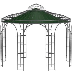 Eleo Sonnensegel Florenz Ø 370 cm für Pavillon Florenz Dunkelgrün