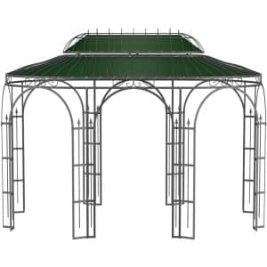 Eleo Sonnensegel Verona 440 cm x 285 cm für Pavillon Verona Dunkelgrün