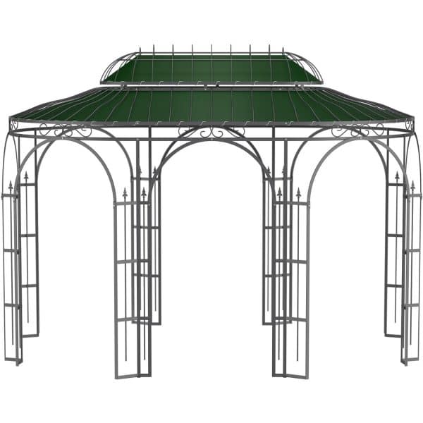 Eleo Sonnensegel Verona 440 cm x 285 cm für Pavillon Verona Dunkelgrün