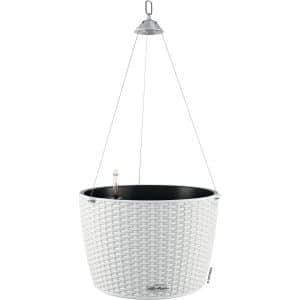 Lechuza Hängeampel Nindo Cottage 35 Weiß Ø 35 cm integr. Erdbewässerungssystem