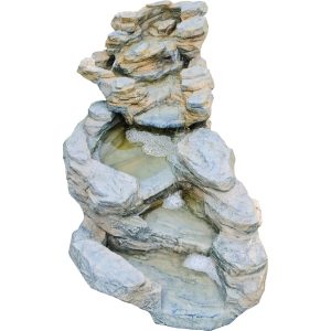 Schieferbachlauf Wasserfalltreppe Rio Negro 2-teilig (H x B x T) 90 x 75 x 35 cm