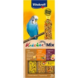 Vitakraft Vogel-Ergänzungsfutter Kräcker Mix Ei/Honig/Aprikose 3 Stück (80 g)