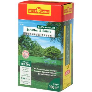 Wolf-Garten Premium-Rasen LP 100 Schatten und Sonne 2 kg