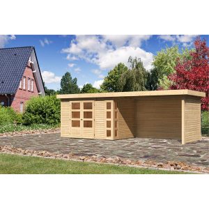 Karibu Holz-Gartenhaus/Gerätehaus Sölve 4 Natur 561 cm x 213 cm