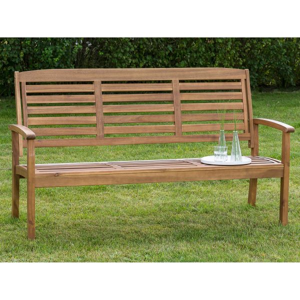 Gartenbank Paraiba 3-Sitzer Braun 92 x 160 x 61 cm