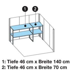 Wolff Finnhaus Sapporo 2215/2219 Regale Creme-Weiß