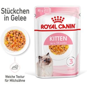 Royal Canin Kitten Nassfutter in Gelee für Kätzchen 85 g