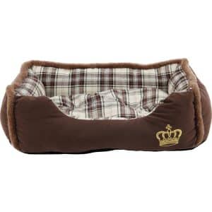 Heim Hunde- und Katzenbett Krone 90 cm x 70 cm x 20 cm