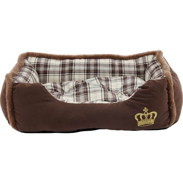 Heim Hunde- und Katzenbett Krone 90 cm x 70 cm x 20 cm