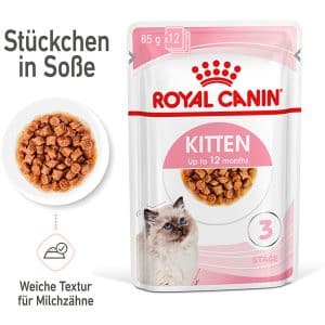 Royal Canin Kitten Nassfutter in Soße für Kätzchen 85 g